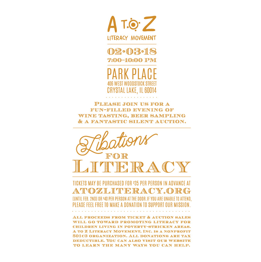 Libations For Literacy | A to Z Literacy Movement Blog
